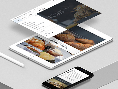 Ivéta Gourmet - Mobile cafe coffee design mobile phone responsive santa cruz tablet web design