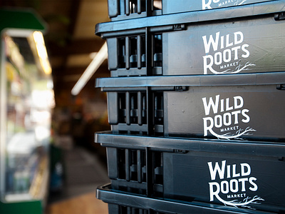 Wild Roots Market design graphic design grocery store lettering logo market roots wild