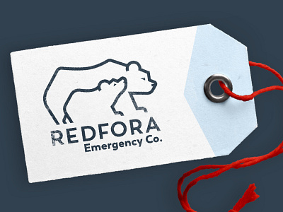 Redfora - Logo bears branding design earthquake bag emergency graphic design logo mama bear prepared redfora tag