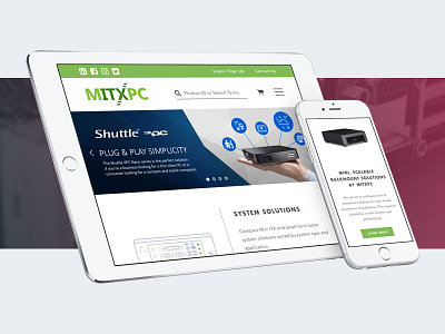 MITXPC ecommerce graphic design responsive servers shopify web design website