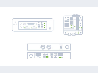 MITXPC Illustrations circuits computers design graphic design iconography icons illustration illustrator mitxpc servers tech vector