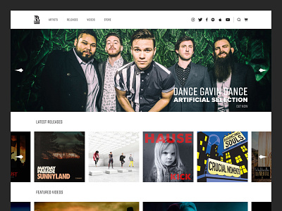 Rise Records design ecommerce graphic design music record label rise records shopify web design