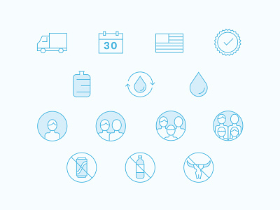 Clearly Filtered Icons design ecommerce family graphic design icons illustration vector water