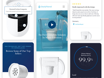 Clearly Filtered Mobile design ecommerce graphic design mobile responsive shopify ui web design website