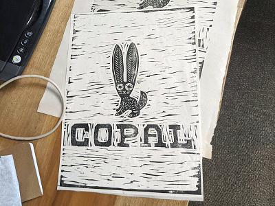 Copal Logo - Woodcut print