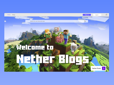 Minecraft blog website