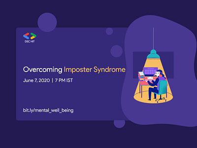 Overcoming Imposter Syndrome art branding design designer flat illustration imposter logo mental health minimal syndrome typography vector