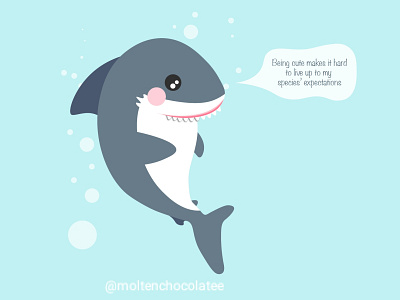 Great White sharks can be cute too!!