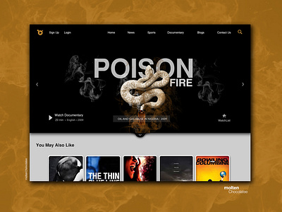 OTT media services - Landing page inspirational design