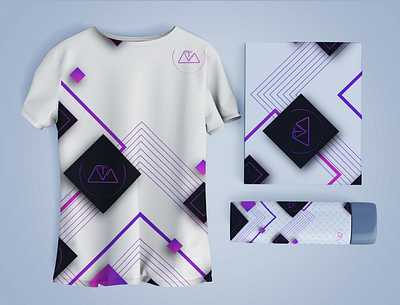 T-shirt Design( Purple & Pink Gradient) abstract art branding design illustration modern pink purple tshirt tshirtdesign vector