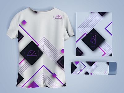 T-shirt Design( Purple & Pink Gradient)