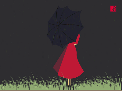 Rain illustration modern vector