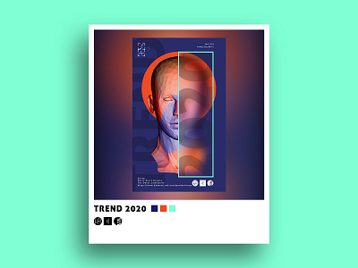 Trend 2020 cover 3d art cinema4d modern trend typogaphy