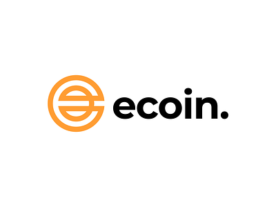 ecoin logo branding graphicdesign illustrator lettermark logo logodesign logodesigner logomark logotype monogram