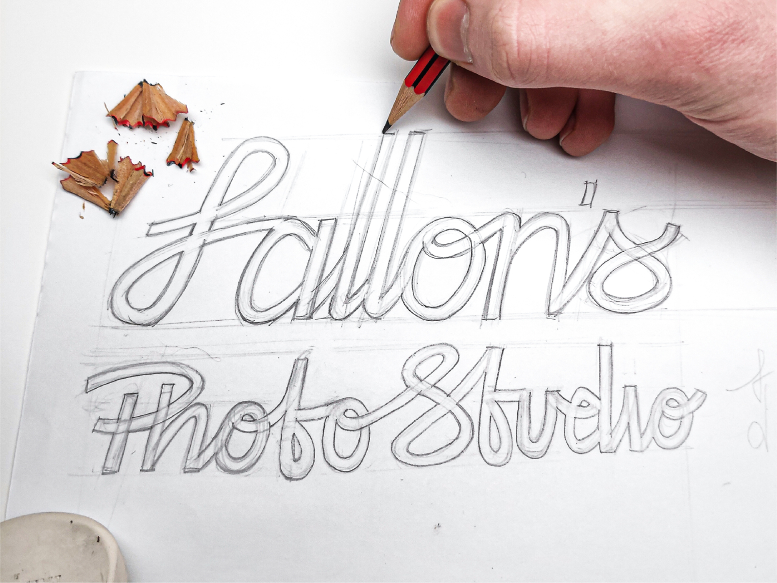 Typography Calligraphy Artist Designer Drawing Sketch Writes Letting  Spelled Pen Brush Ink Paper Table Artworkworkplace Design Studio Stock  Photo  Download Image Now  iStock