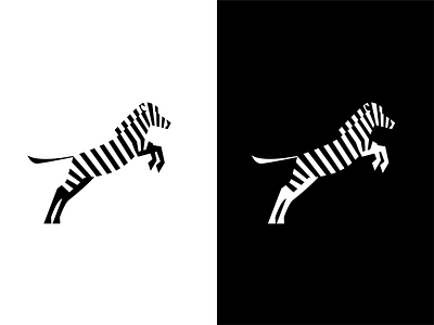 Zebra | Black vs. White animal animal logo brand identity branding graphicdesign illustration illustrator logo logodesign logodesigner logomark