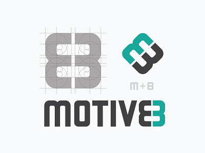 MOTIVE8 Logo Design branding graphicdesign icon illustrator lettermark logo logodesign logodesigner logomark logotype monogram vector