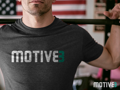 MOTIVE8 Logo T-Shirt Mockup branding graphicdesign illustrator lettermark logo logodesign logodesigner logomark logotype monogram