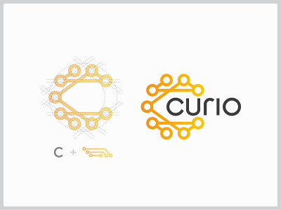 Curio Logo Concept branding graphicdesign lettermark logo logodesign logodesigner logomark logotype monogram tech logo technology