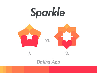 Sparkle; Dating App logo app app design branding graphicdesign icon illustrator logo logodesign logodesigner logomark