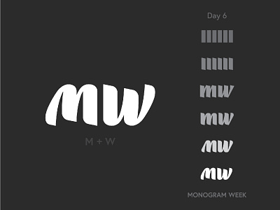 M + W branding graphicdesign illustrator lettermark logo logodesign logodesigner logomark logotype monogram