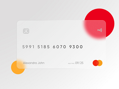 Credit Card Design | Glassmorphism | Navaf Muhammed