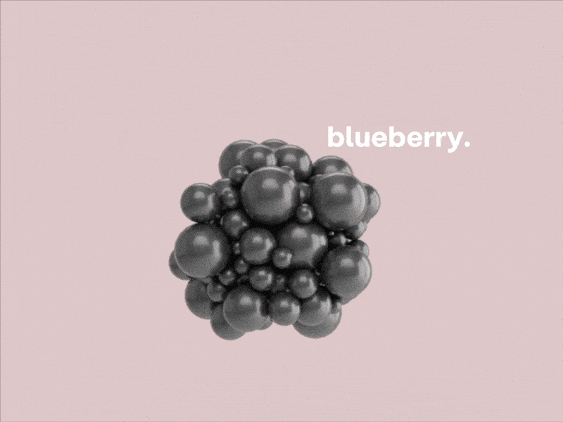 Blueberry 60fps animated gif arnold render arnoldrender berries blueberries blueberry c4d c4dart cinema4d liquid liquid animation liquid motion milk