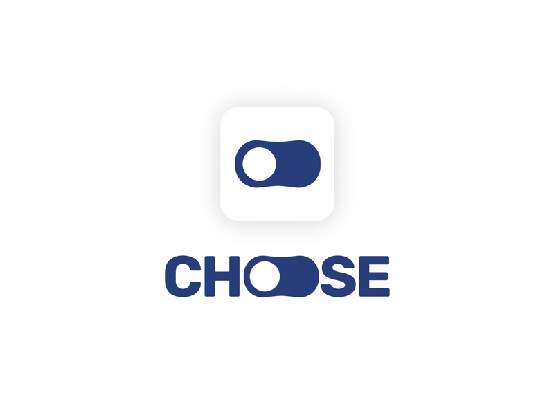 Animated Logo and Icon for Choose App 60fps after effects animated gif animated logo app logo choose chooser icon app icon design switch switcher