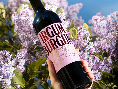 Irgum Burgum - Merlot Wine 2015 brand design experimental graphic design identity packagedesign typography