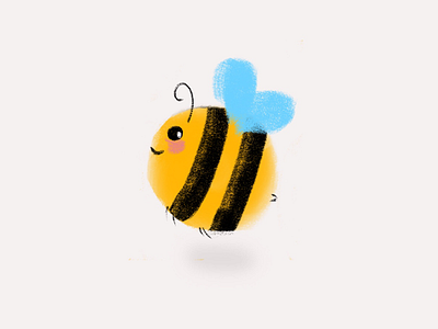 Happy world bee day bee illustration procreate procreateapp procreatepocket worldbeeday