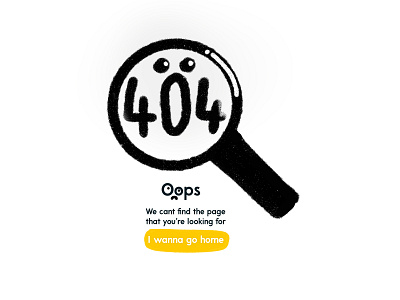 Daily UI challenge | 008 | 404 Page 404 error page 404page dailyui illustration