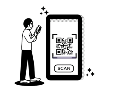 scan to download app app designers design illustration ui