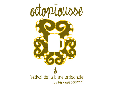 Octopiousse logo octopiouss vector