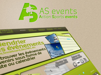 ASevents | Action Sports events logo website
