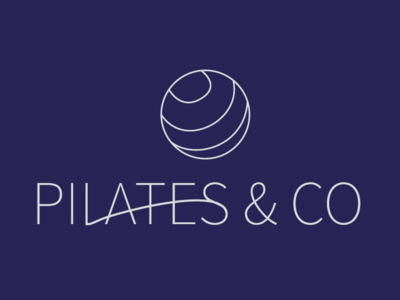 Pilates & Co logo minimaliste pilates