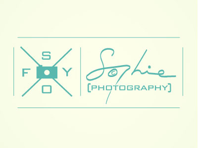 Sophie Photographie. hipster logo vectoriel watermark