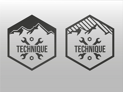 Muntain Staff Technique illustrator logo muntain vector