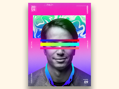 Identity adobe art artist blue colorful colors creative gradient graphic graphic design identity inspiration men modern photoshop pink poster poster a day postereveryday smile