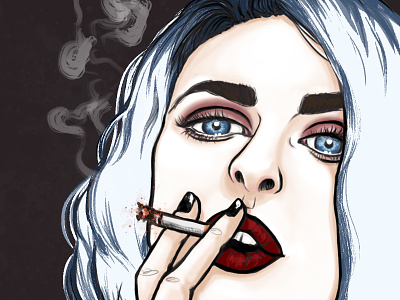 Portrait of Frances Bean Cobain digital art digital painting frances bean cobain portrait