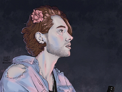 Luke Hemmings 5 seconds of summer 5sos digital art digital painting digital portrait drawing illustration luke hemmings portrait procreate