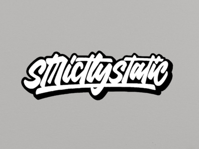 Strictly static lettering logo by riko alwi nugroho on Dribbble