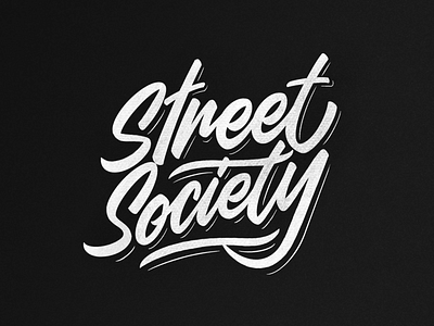 Street society lettering logo apparel clothing designer lettering logo logotype monogram typography