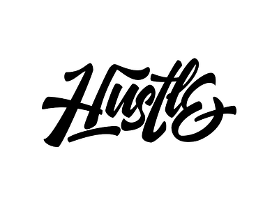 Hustle lettering