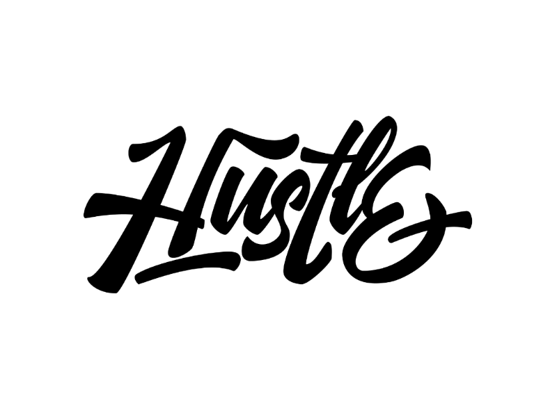 Hustle lettering by riko alwi nugroho on Dribbble