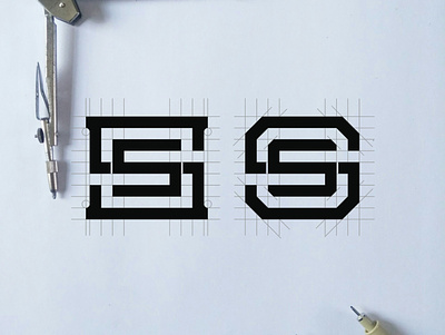 SS monogram concept apparel brand branding design designer lettering logo logogram logotype monogram