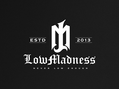 Design for lowmadness clothing apparel apparel design automotive designer freelancer lettering logo logo design logodesigner logogram logotype streetwear typedesign typography