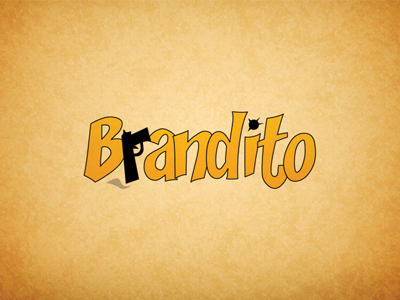 Brandito bandit brand bullet cartoon gun shoot