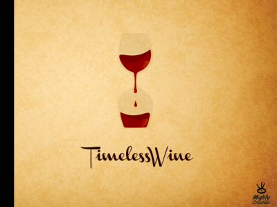 Timeless Wine drink glass red time wine