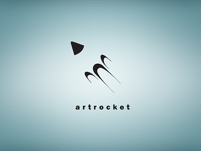 Artrocket art black clean fly pen pencil rocket simple