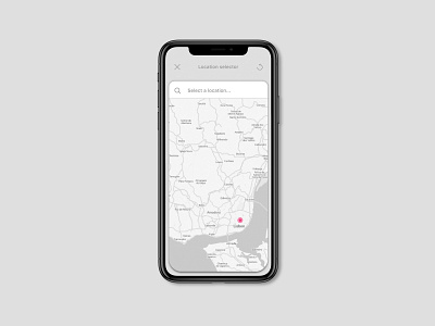 Instagram location selector redesign app dailyui design instagram instagram post location location tracker minimal mobile product tracker ui ux